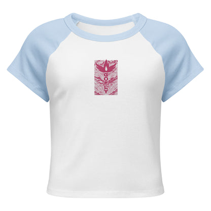 GoFly Women’s micro rib raglan baby tee