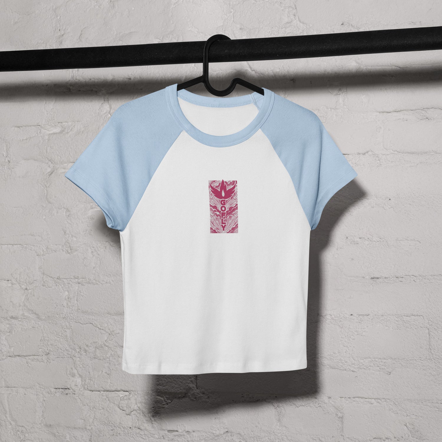 GoFly Women’s micro rib raglan baby tee