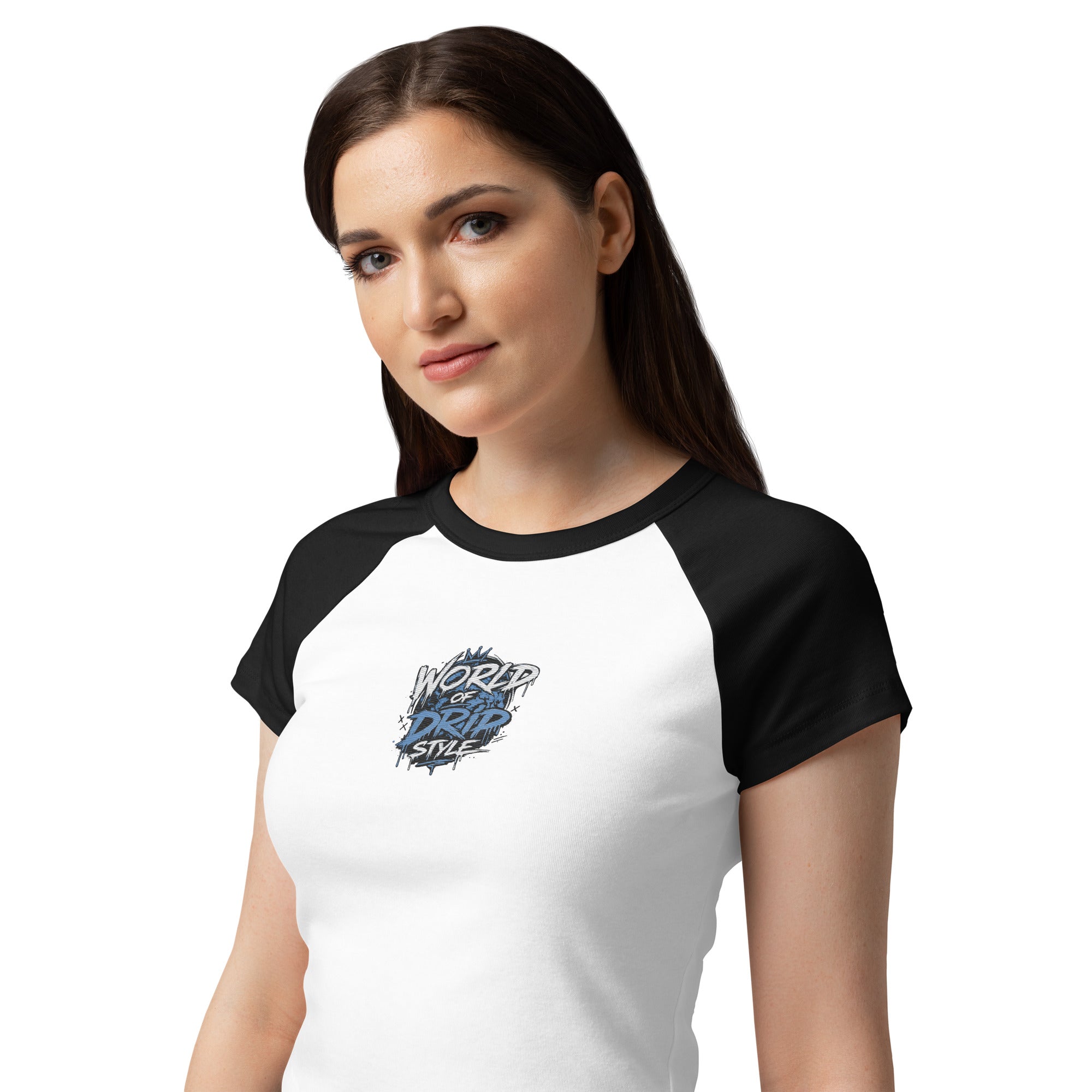GoFly World Of Drip Style Women’s micro rib raglan baby tee
