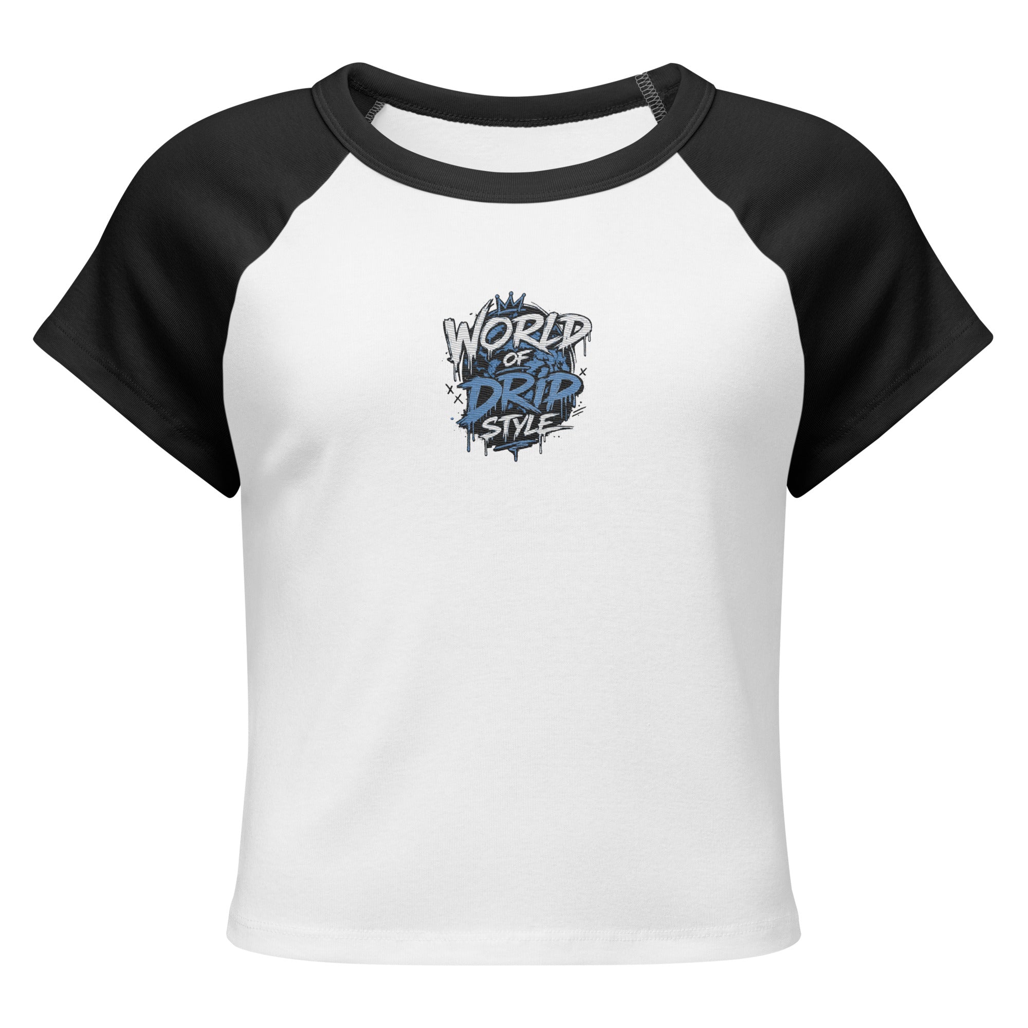 GoFly World Of Drip Style Women’s micro rib raglan baby tee