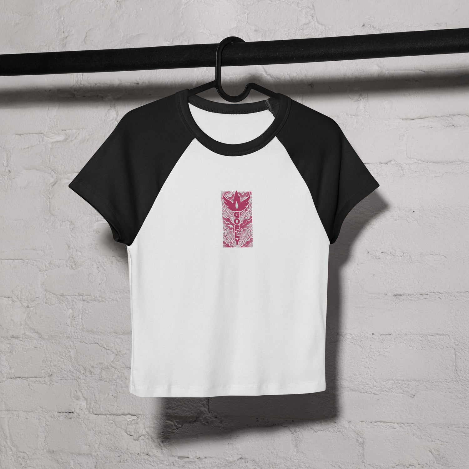 GoFly Women’s micro rib raglan baby tee