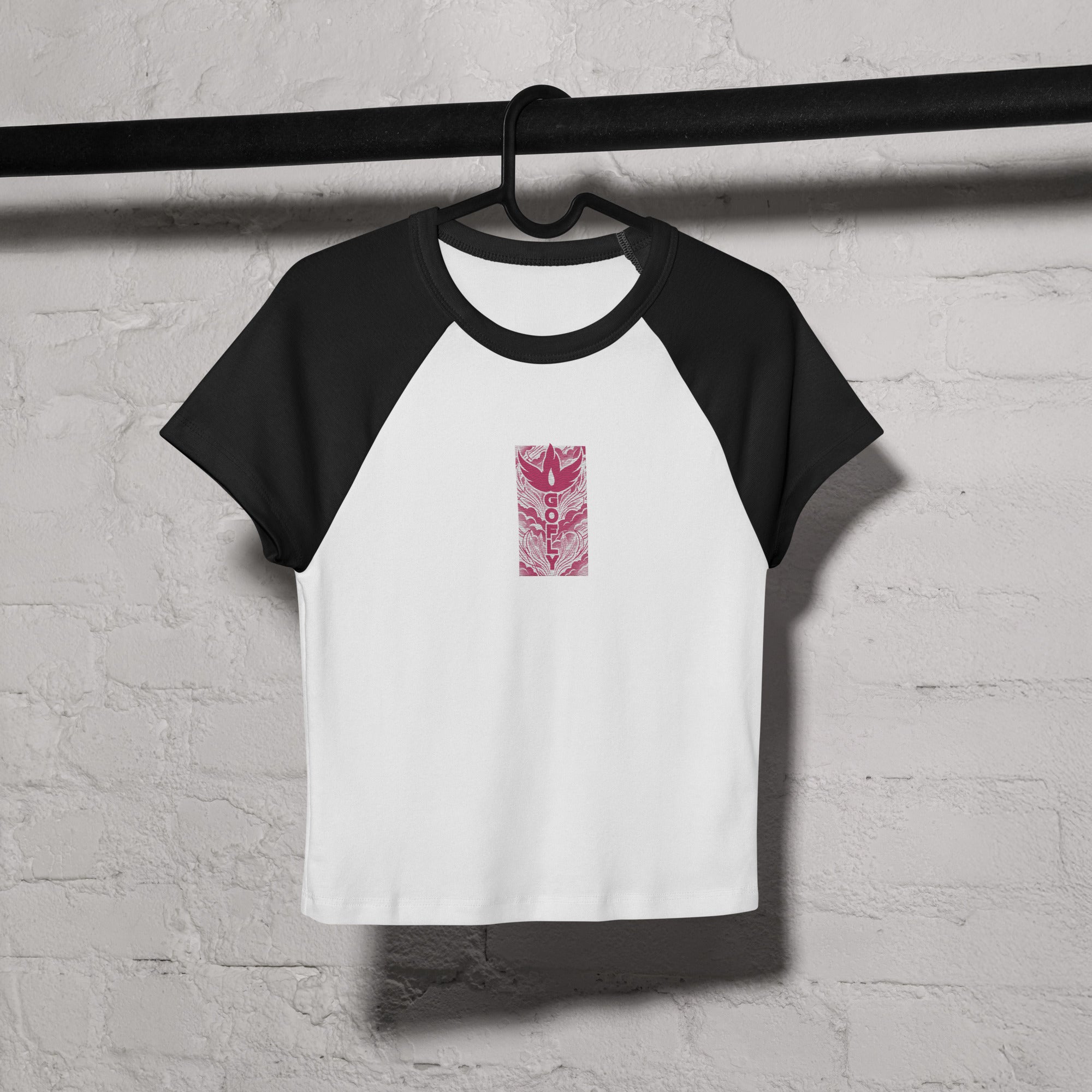 GoFly Women’s micro rib raglan baby tee
