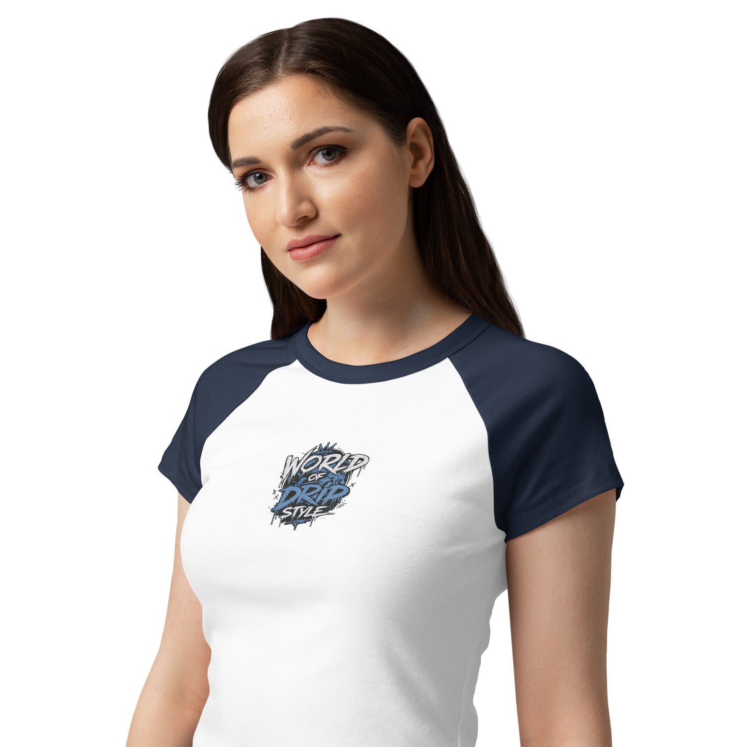 GoFly World Of Drip Style Women’s micro rib raglan baby tee