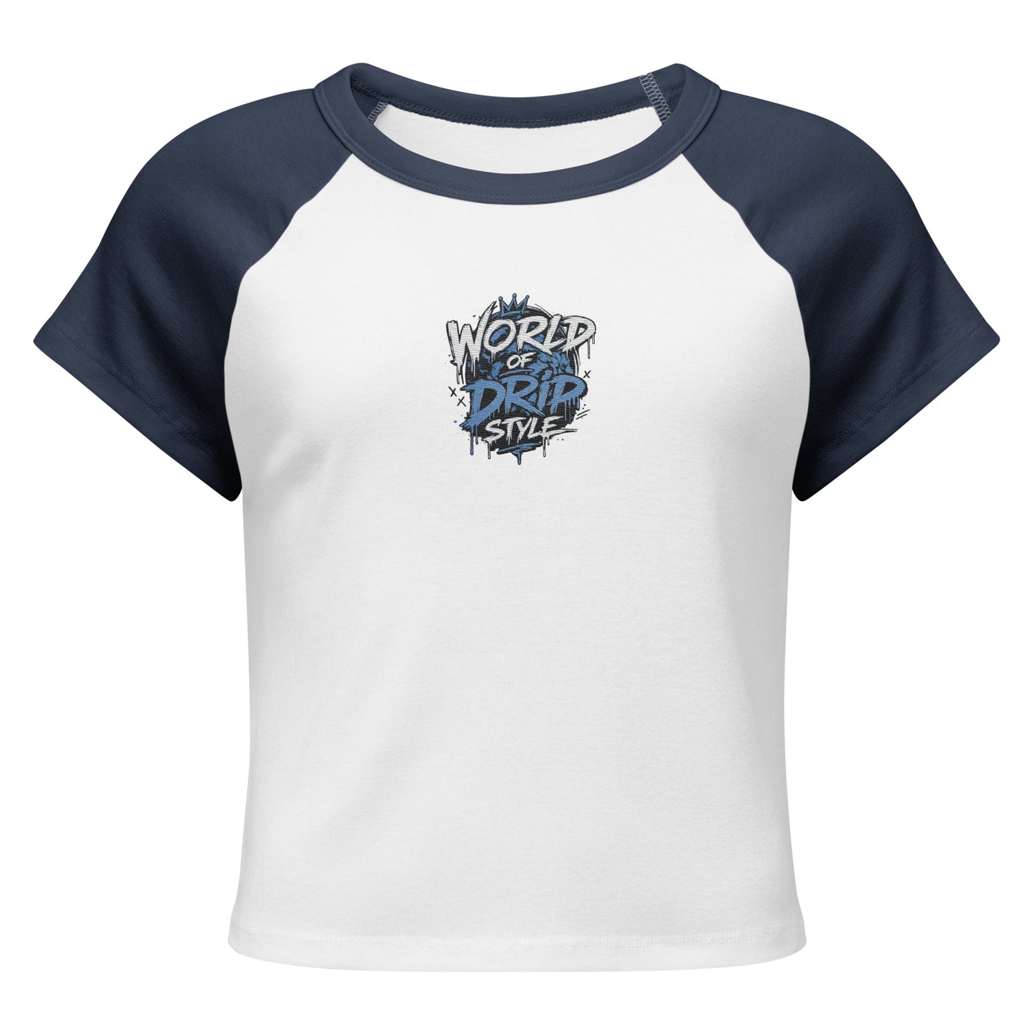 GoFly World Of Drip Style Women’s micro rib raglan baby tee