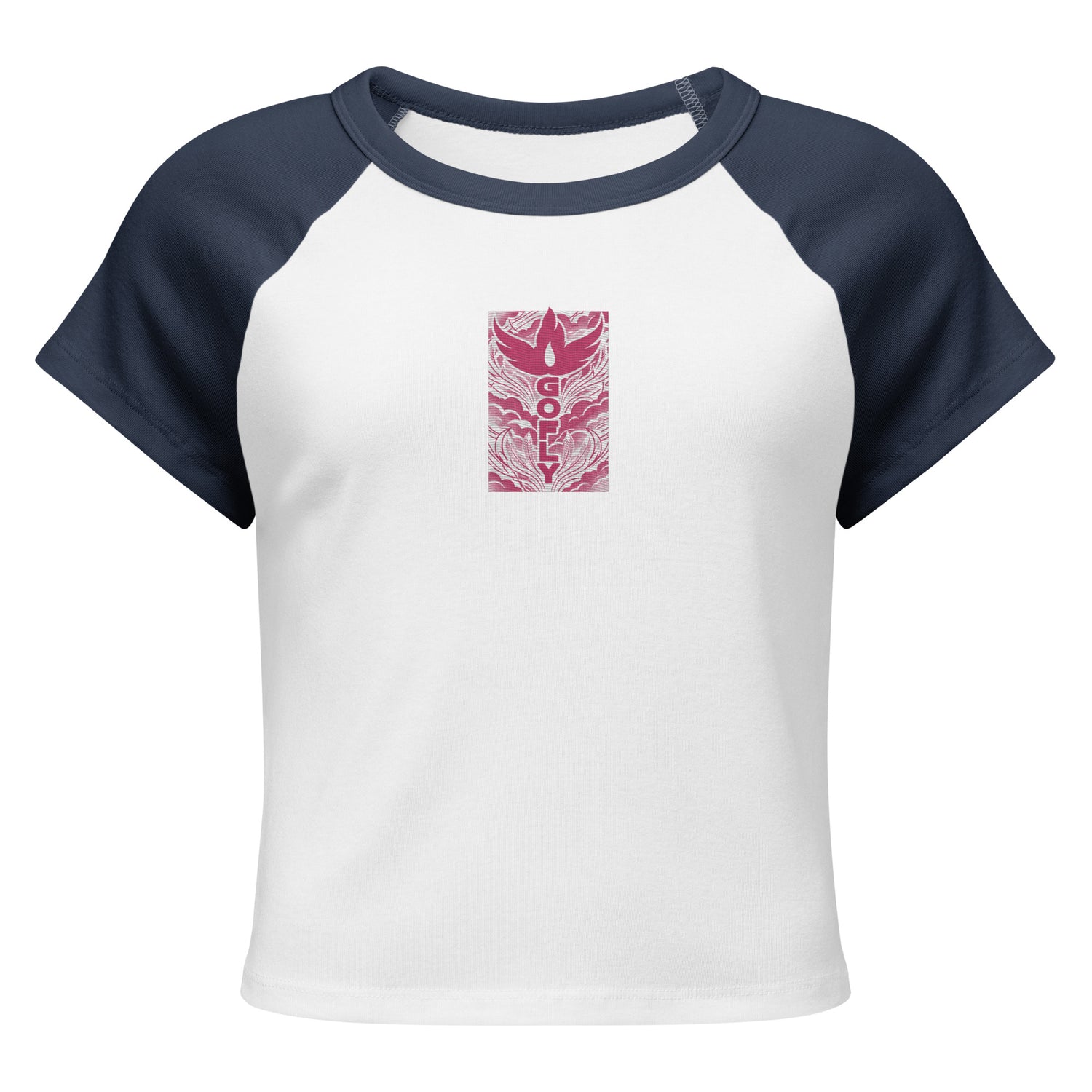 GoFly Women’s micro rib raglan baby tee