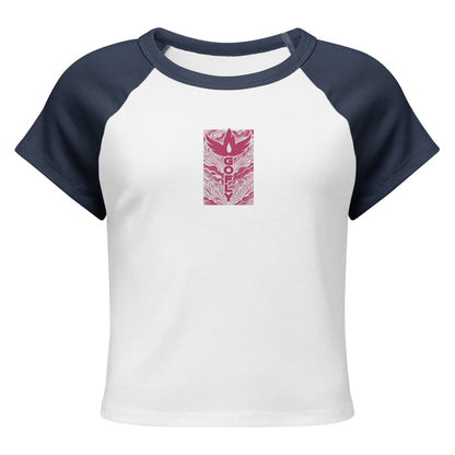 GoFly Women’s micro rib raglan baby tee