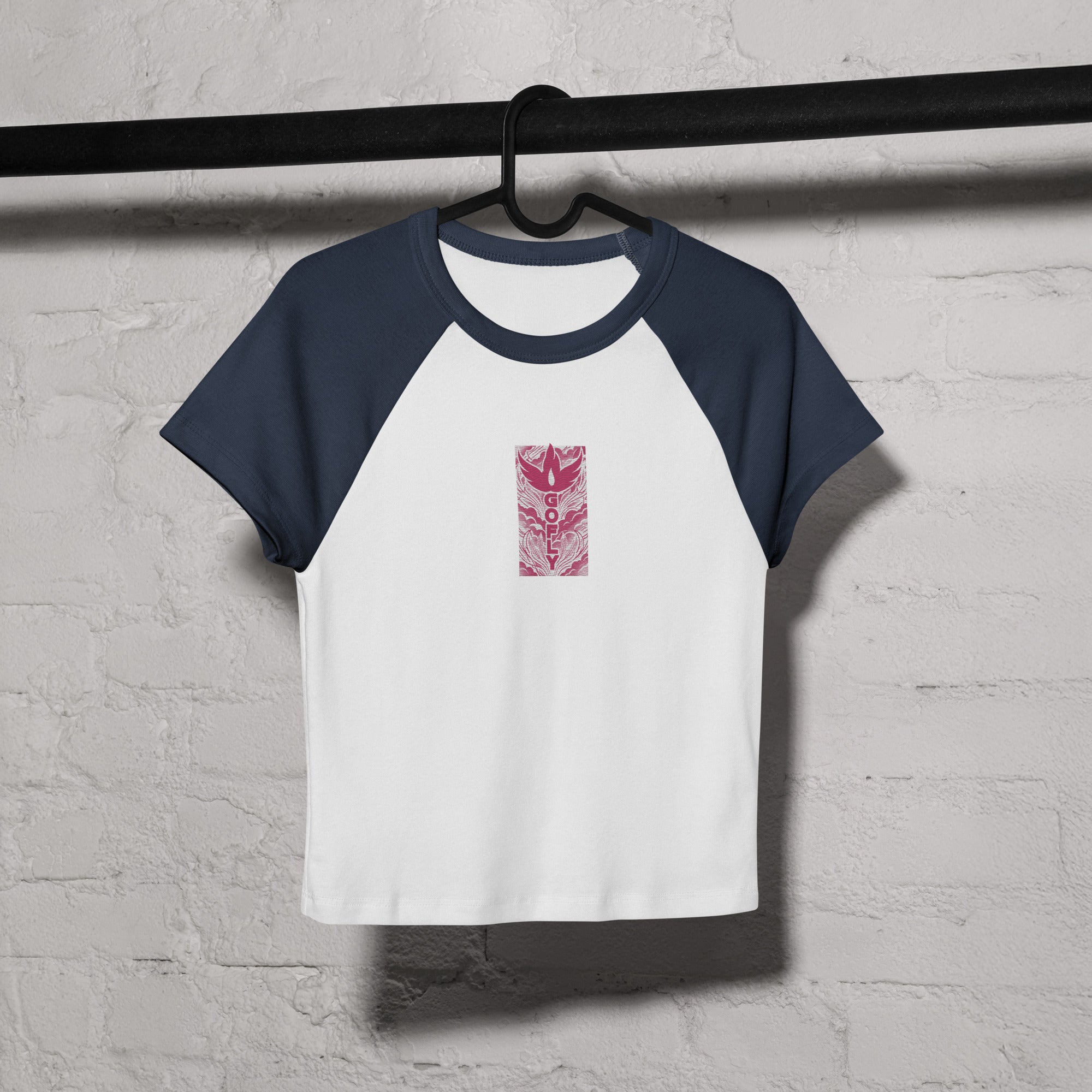 GoFly Women’s micro rib raglan baby tee