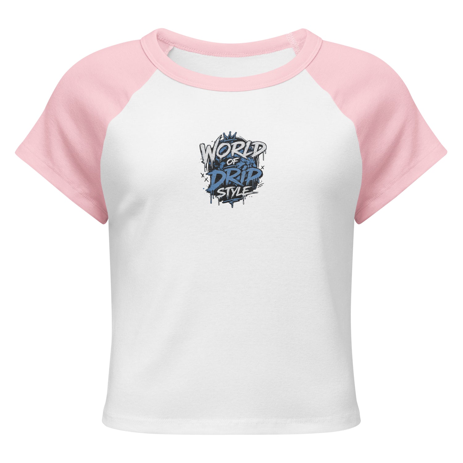 GoFly World Of Drip Style Women’s micro rib raglan baby tee