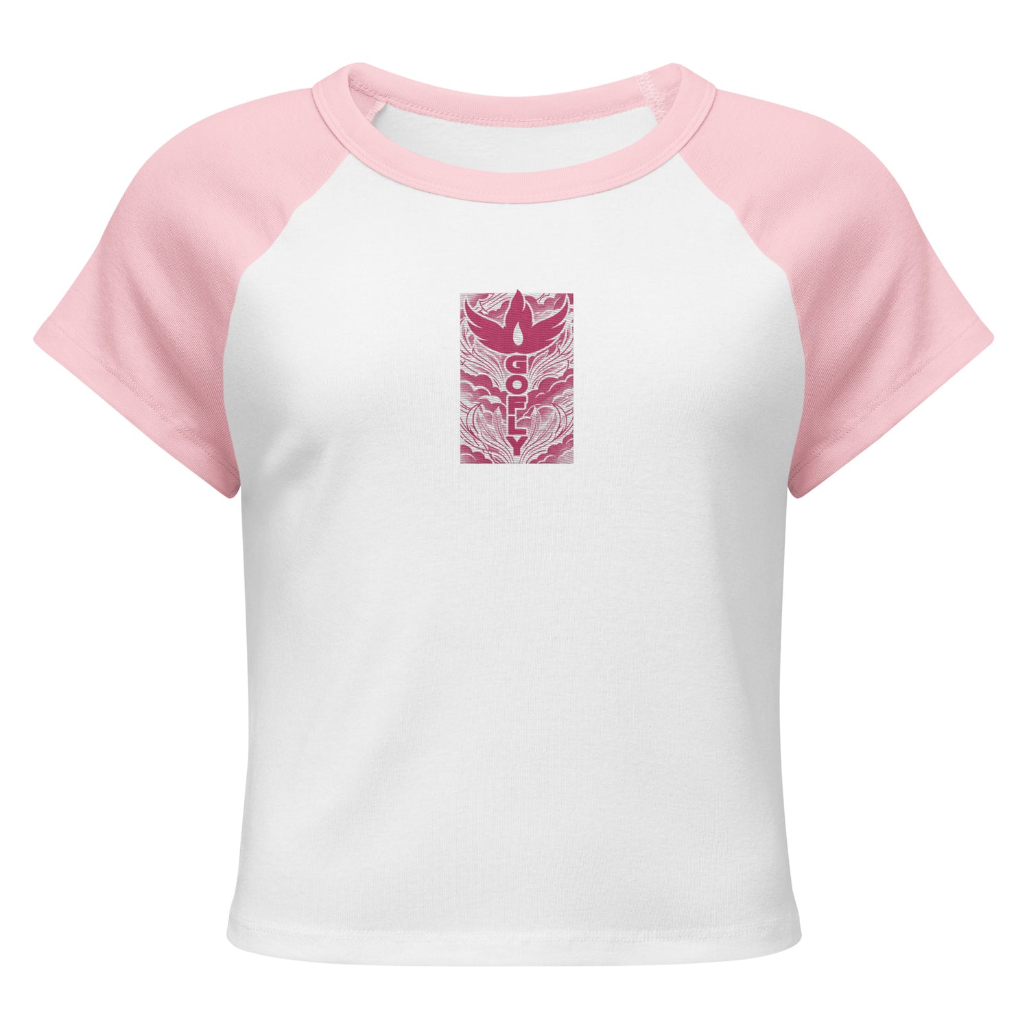 GoFly Women’s micro rib raglan baby tee