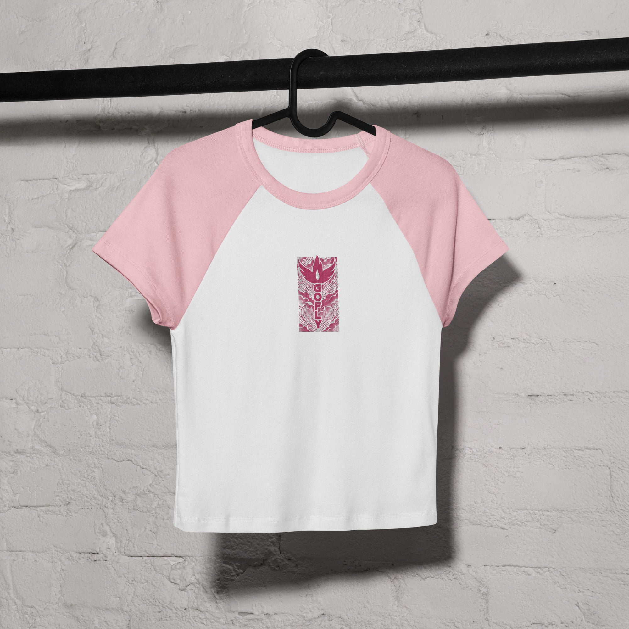 GoFly Women’s micro rib raglan baby tee