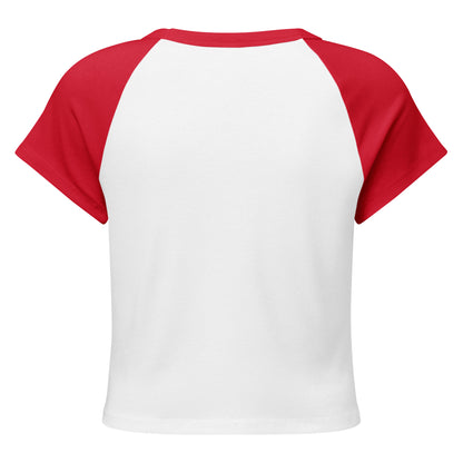 GoFly Women’s micro rib raglan baby tee