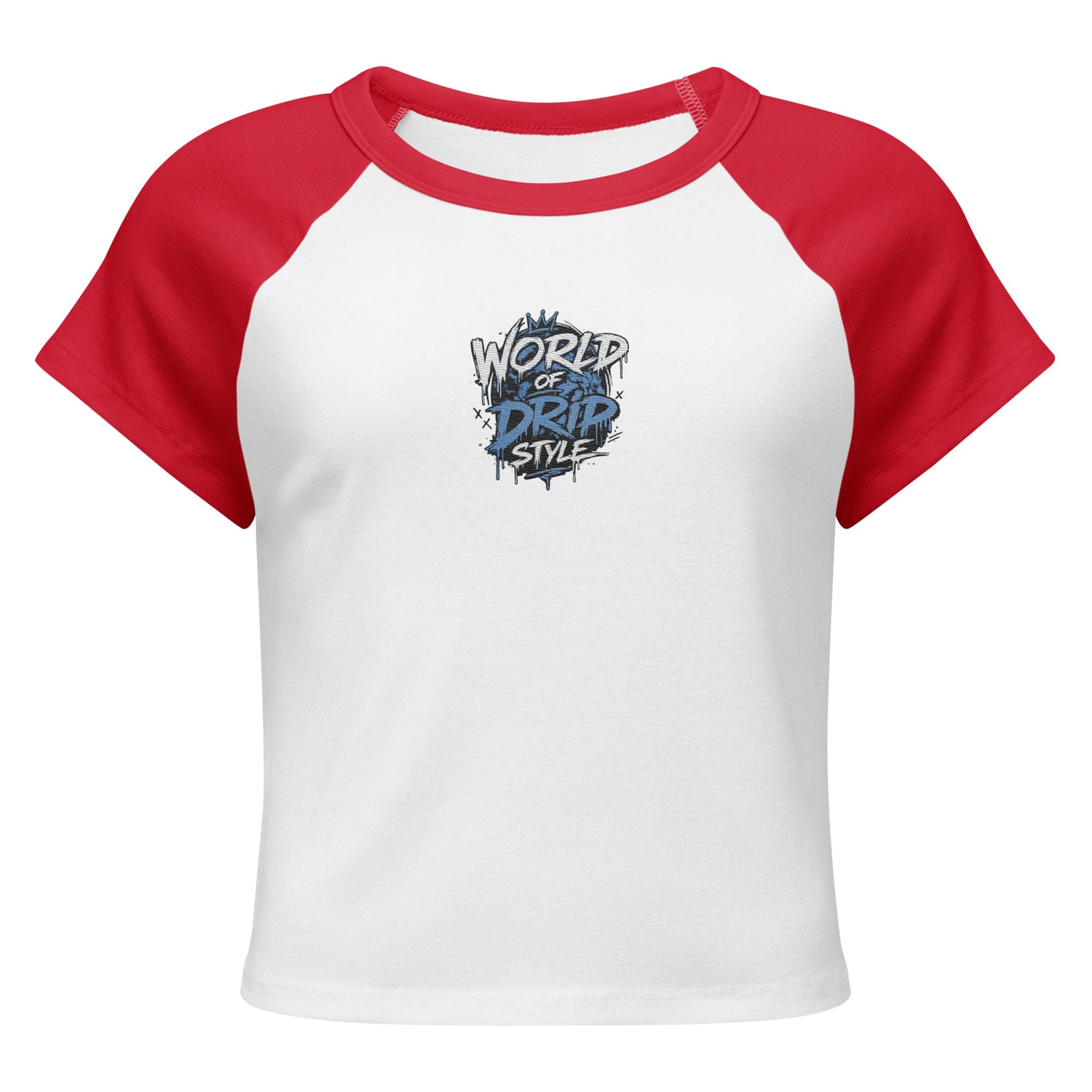 GoFly World Of Drip Style Women’s micro rib raglan baby tee