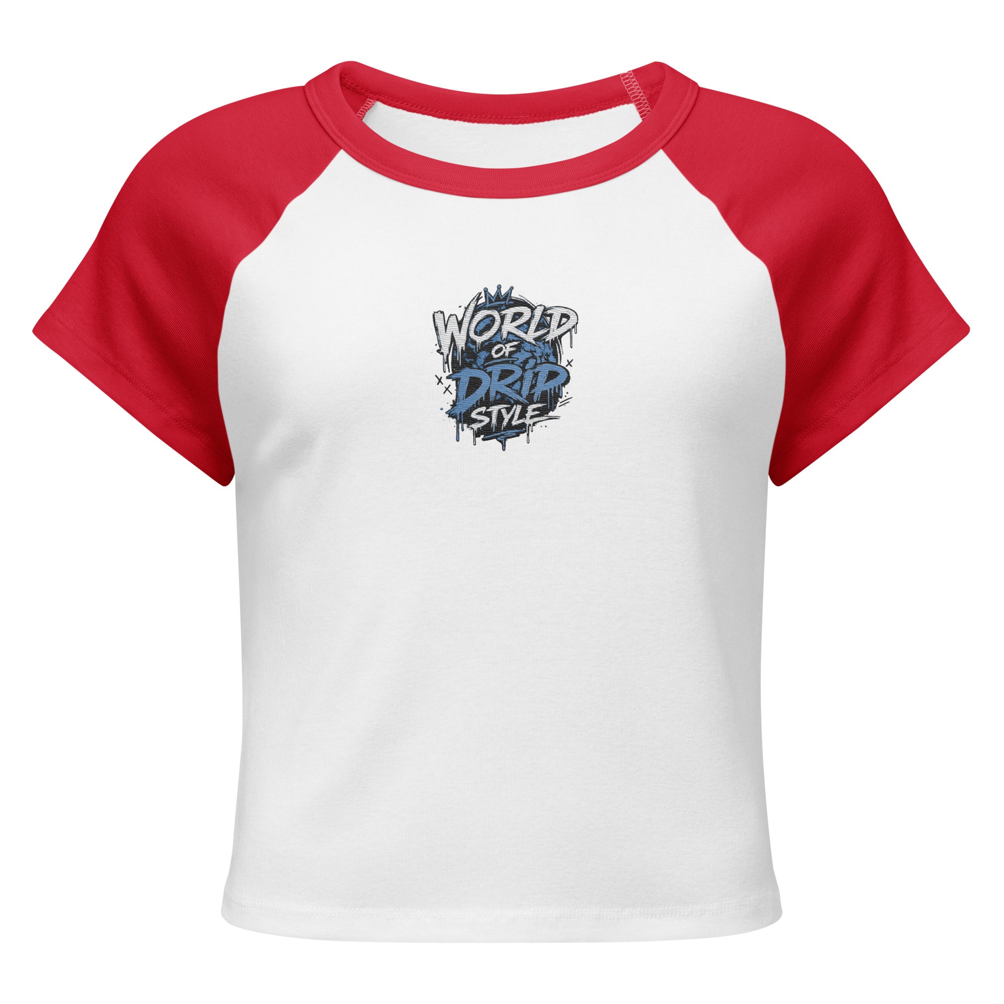 GoFly World Of Drip Style Women’s micro rib raglan baby tee