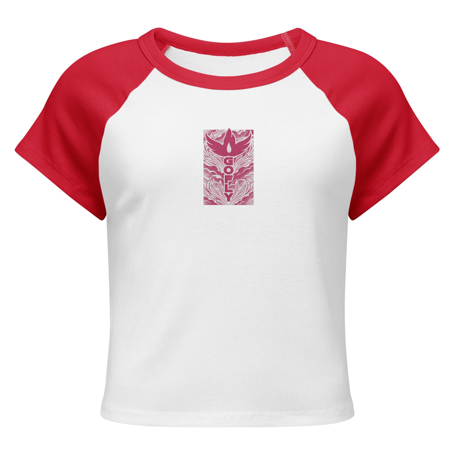 GoFly Women’s micro rib raglan baby tee