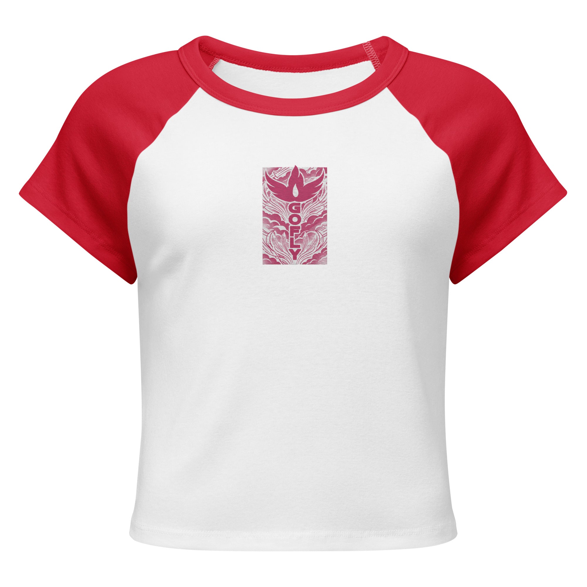 GoFly Women’s micro rib raglan baby tee