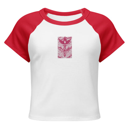 GoFly Women’s micro rib raglan baby tee