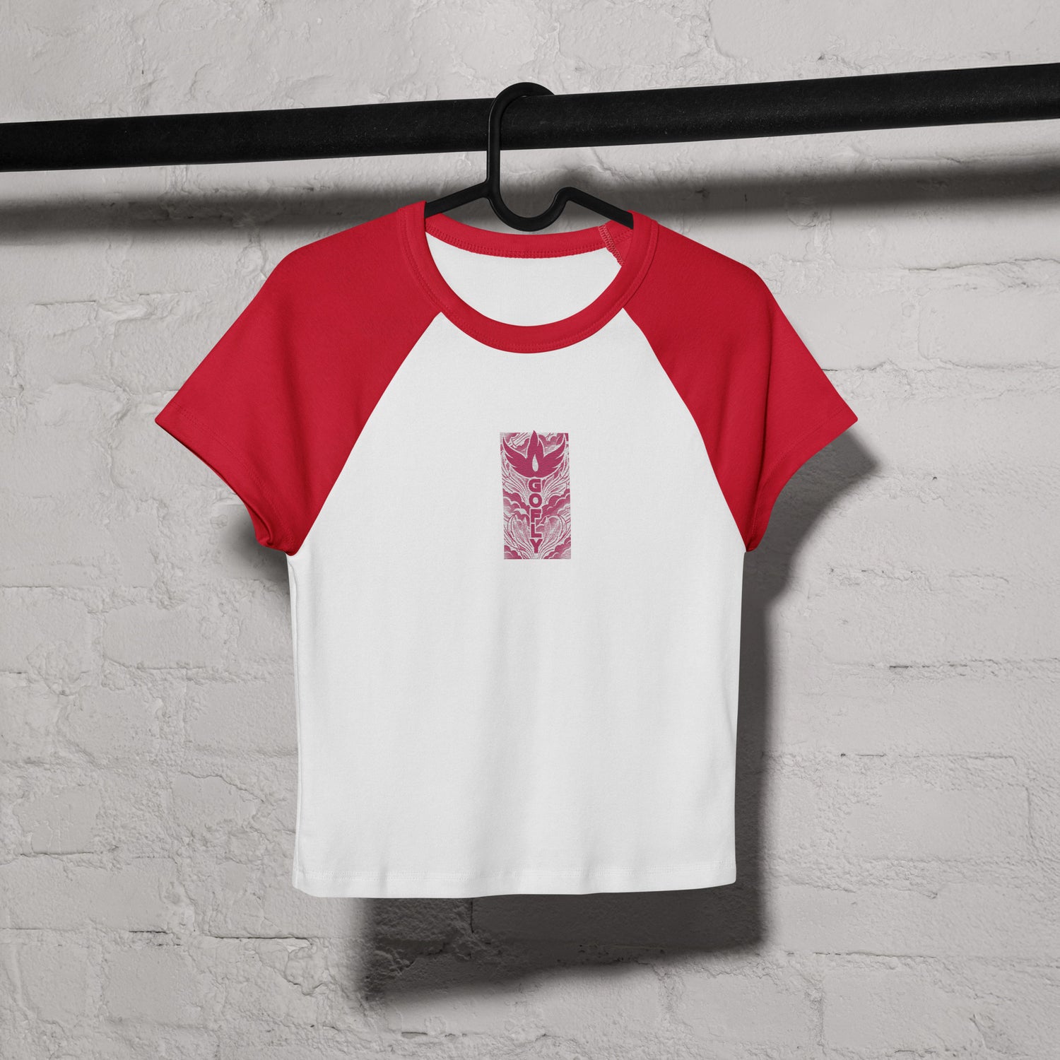 GoFly Women’s micro rib raglan baby tee