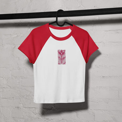 GoFly Women’s micro rib raglan baby tee