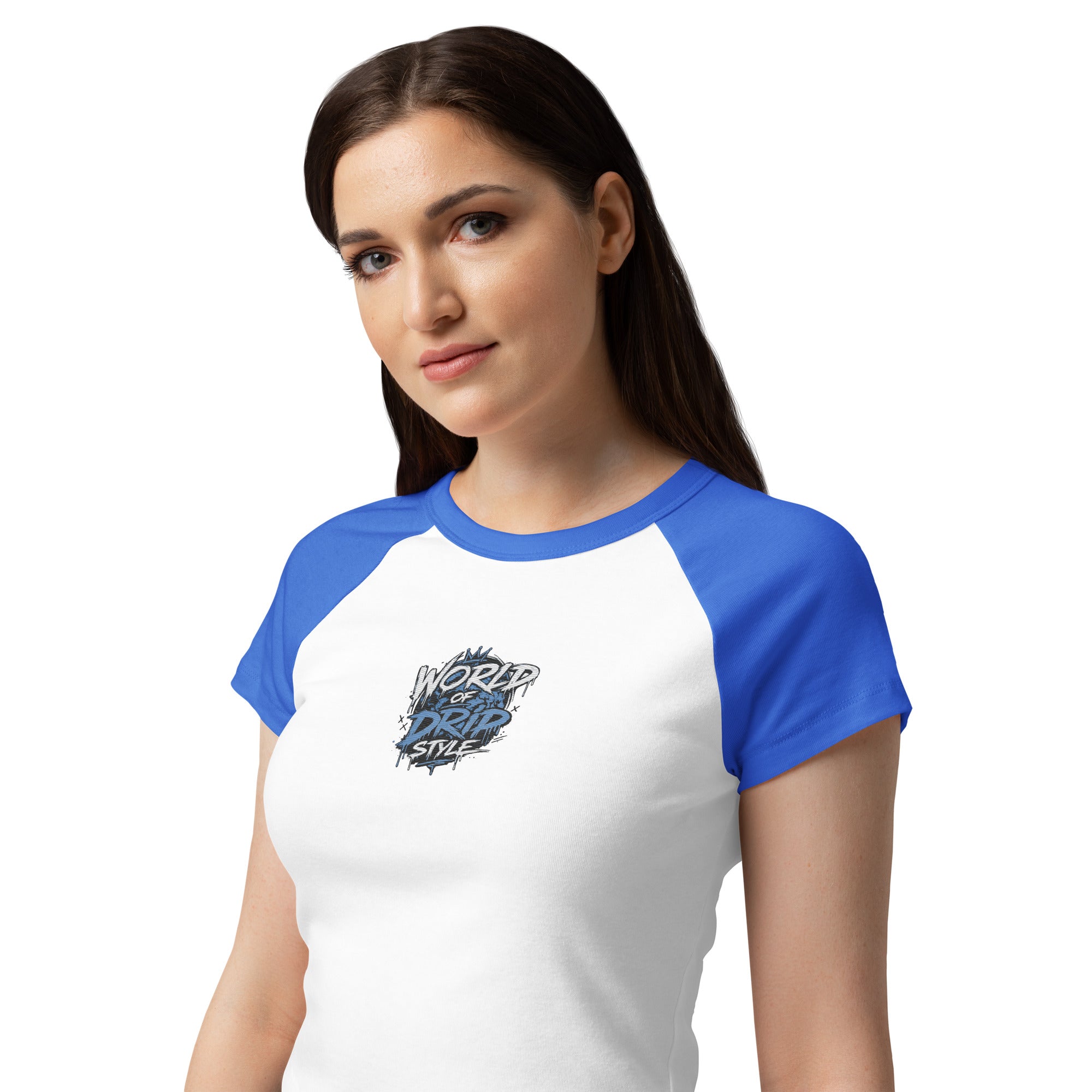 GoFly World Of Drip Style Women’s micro rib raglan baby tee