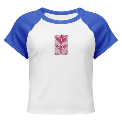 GoFly Women’s micro rib raglan baby tee